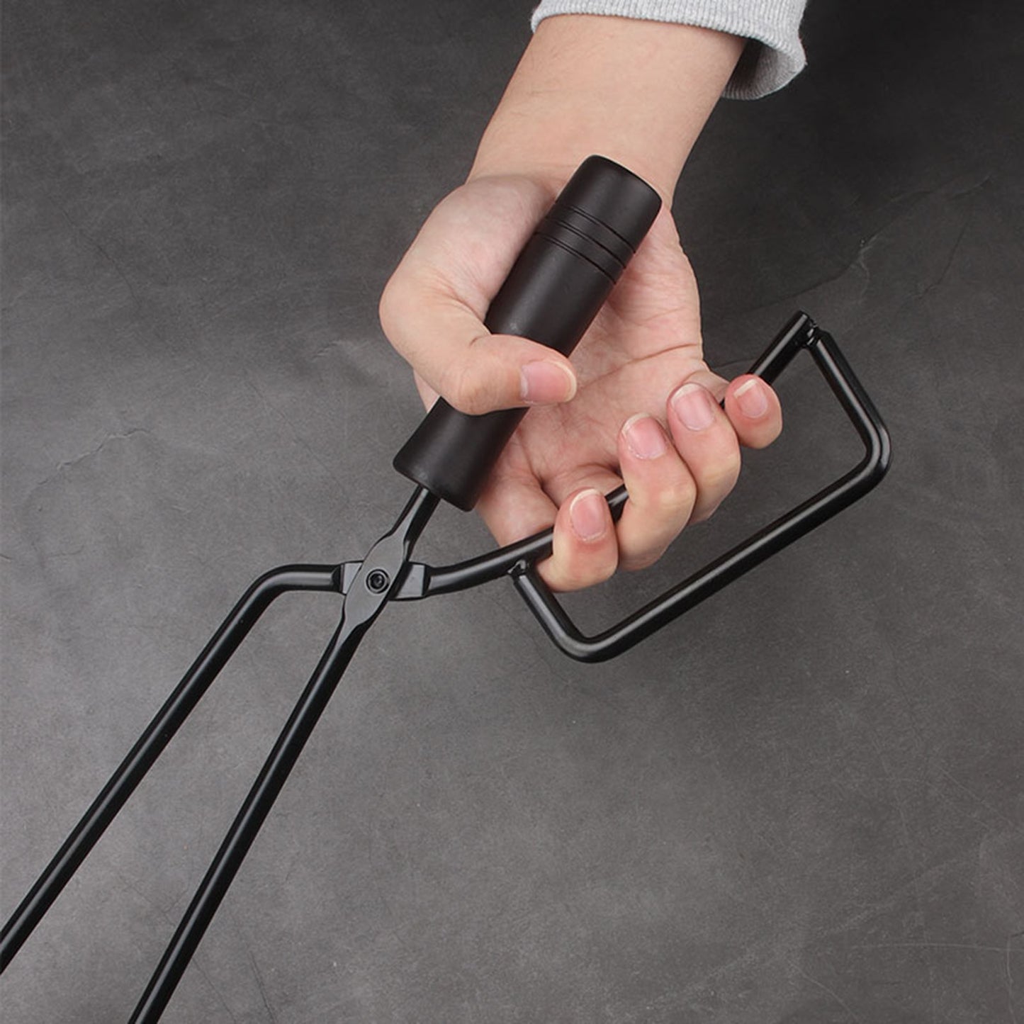 Charcoal Clip Portable Heat Resistant BBQ Firewood Tongs Carbon Clamp