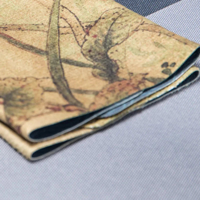 Chinese Style Square Dishcloth Lotus Table Mat Napkins For Plate