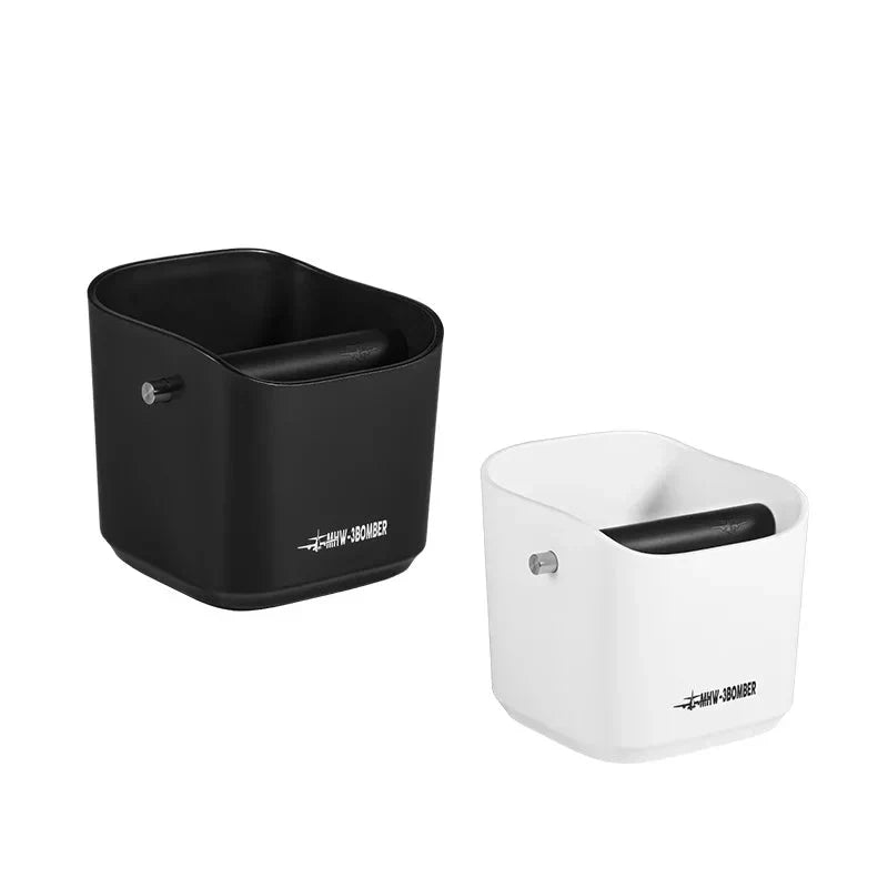 Coffee Grounds Knock Box Square Removable Knock Bar and Non-Slip Base