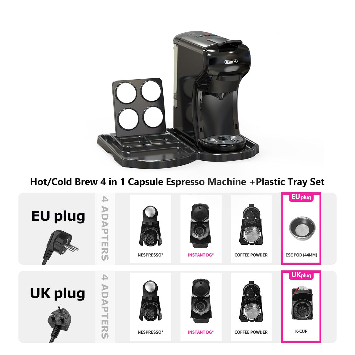 Coffee Machine Multiple Capsule Espresso Cafeteria Pod Coffee Maker