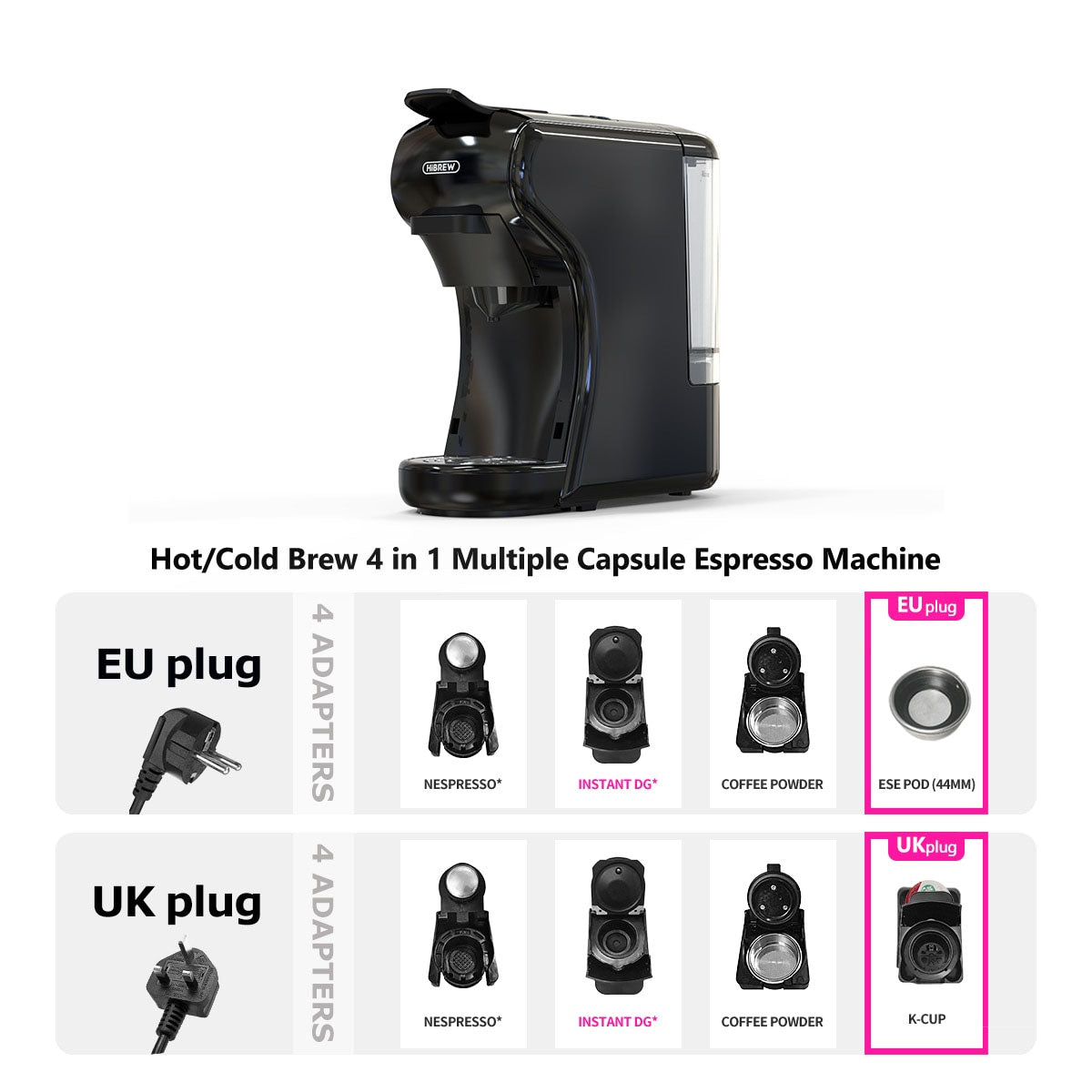 Coffee Machine Multiple Capsule Espresso Cafeteria Pod Coffee Maker