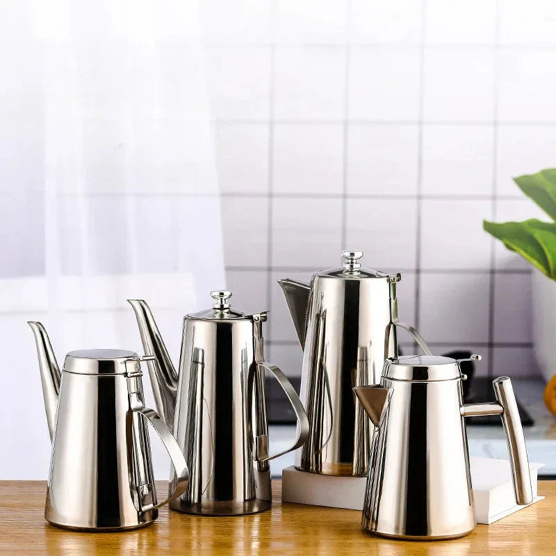 Cold Kettle Tea Set Long Mouth Soup Kettle Stainless Steel Teapot