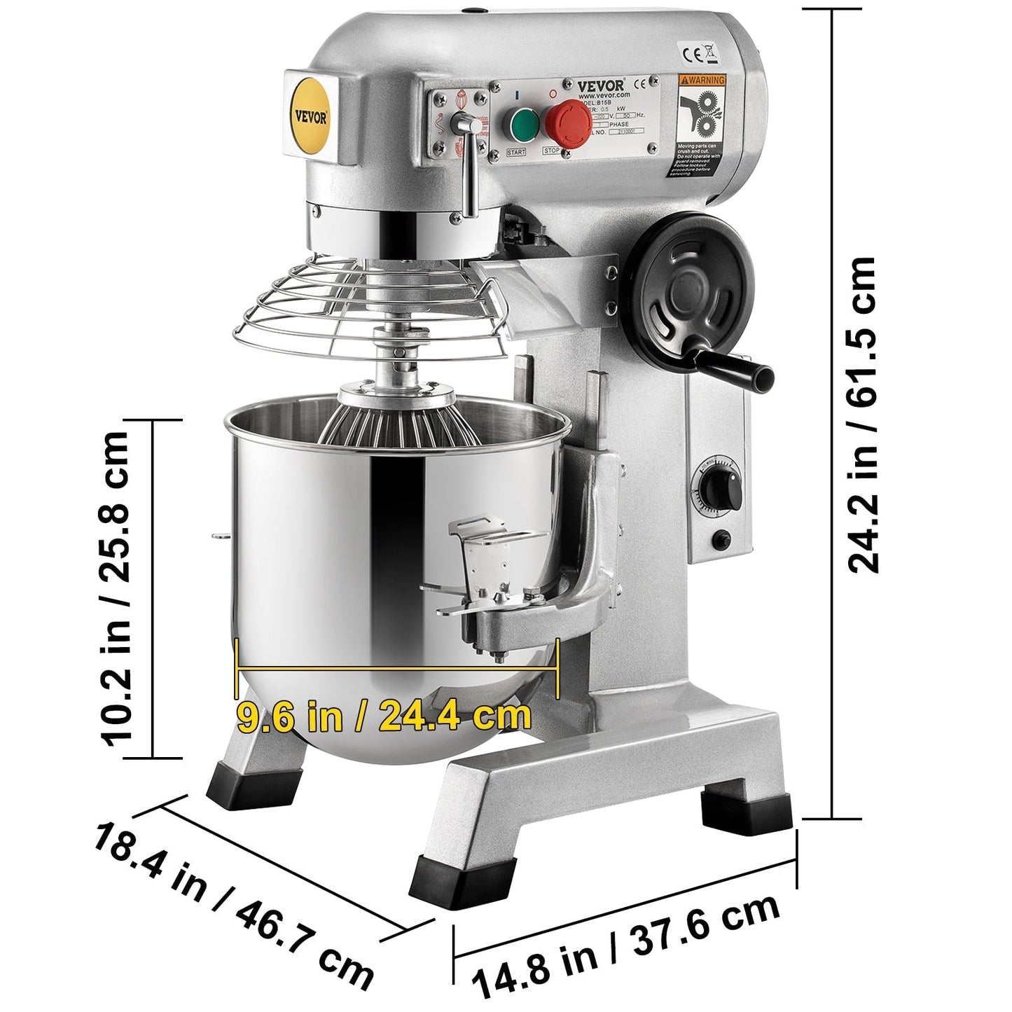 Commercial 3 Speeds Electric Food Mixer Stand Mixer Dough Mixer
