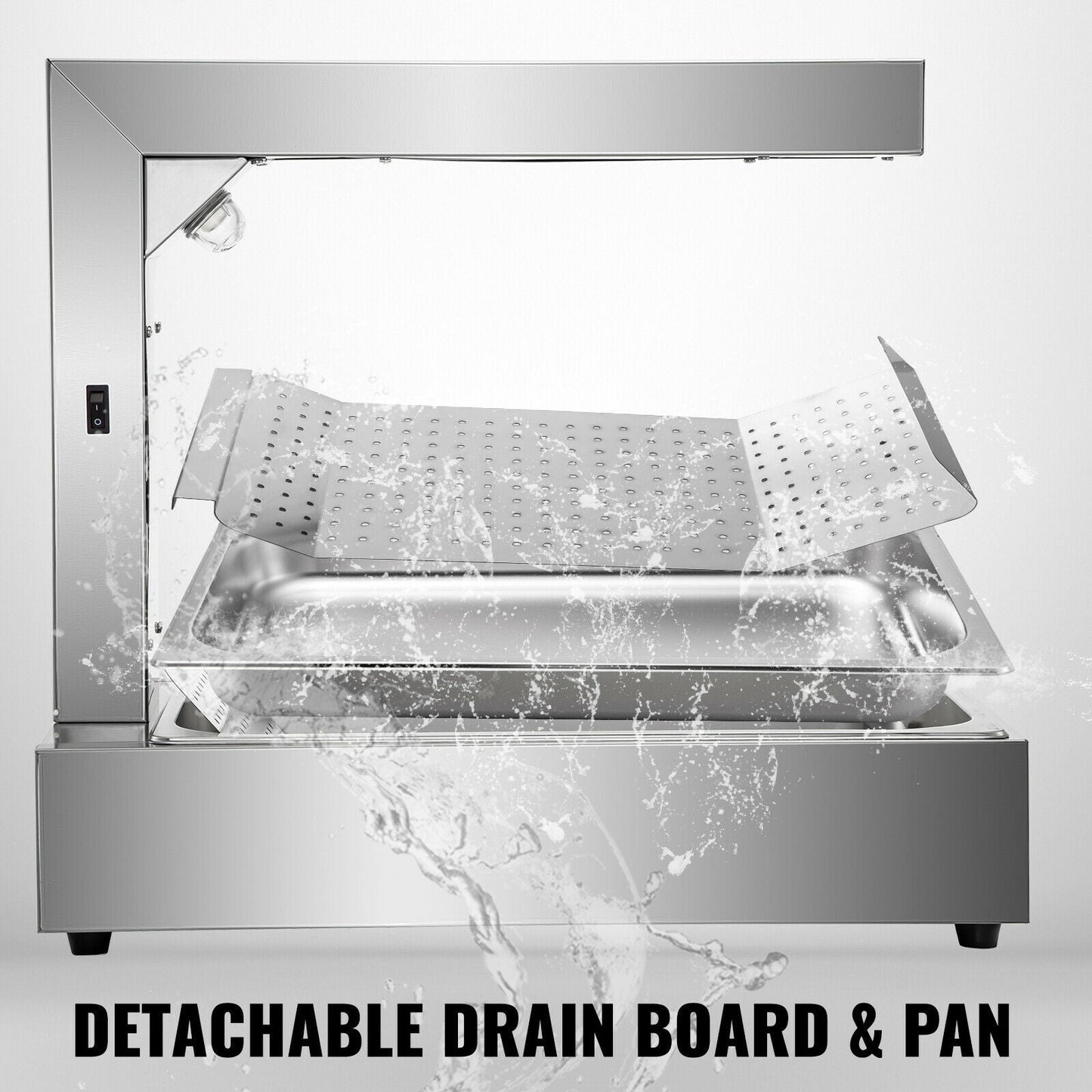 Commercial Durable French Fry Warmer Dump Station Heat Lamp