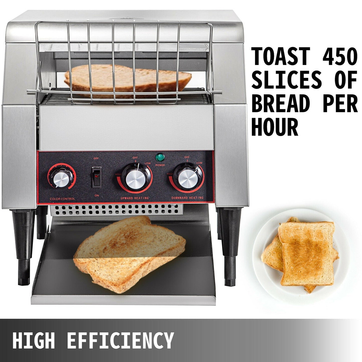 Commercial Electric Conveyor Toaster Bread Bagel Kitchen Appliance