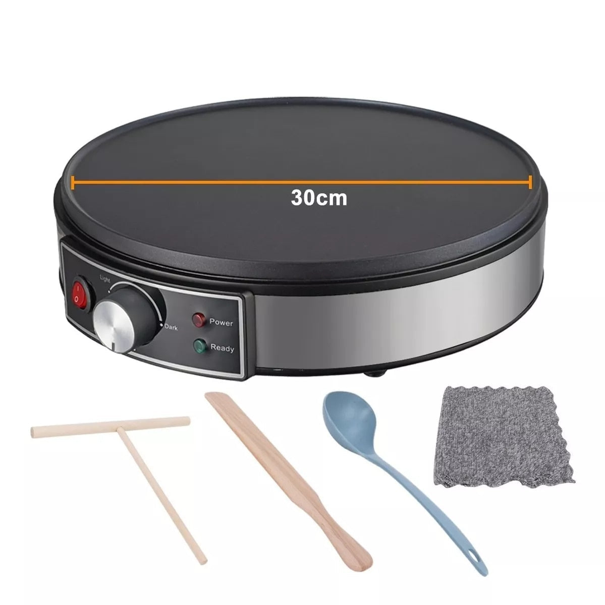 Commercial Electric Crepe Maker Machine with Non-stick Griddle