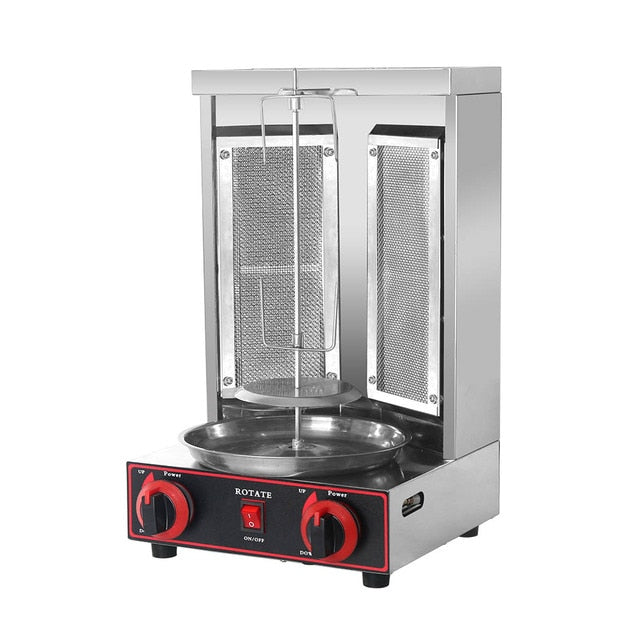 Commercial Gas Doner Kebab Vertical Automatic Rotating BBQ Grill