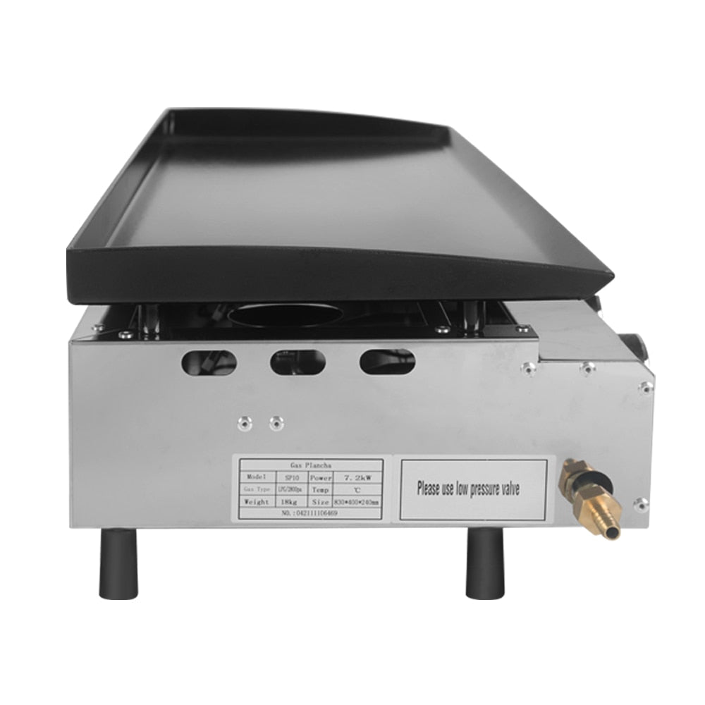 Commercial Griddle LPG 4 Burners Wide Cooking Outdoor BBQ Grill