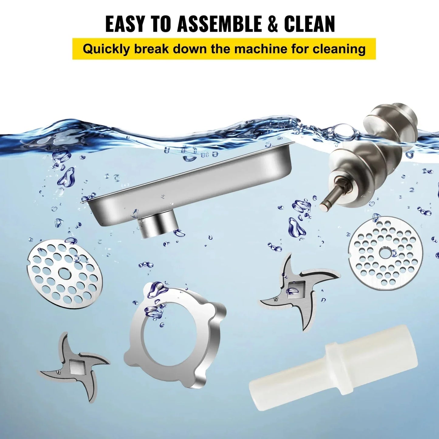 Commercial Grinder Machine Electric Meat Mincer Heavy Duty Chopper