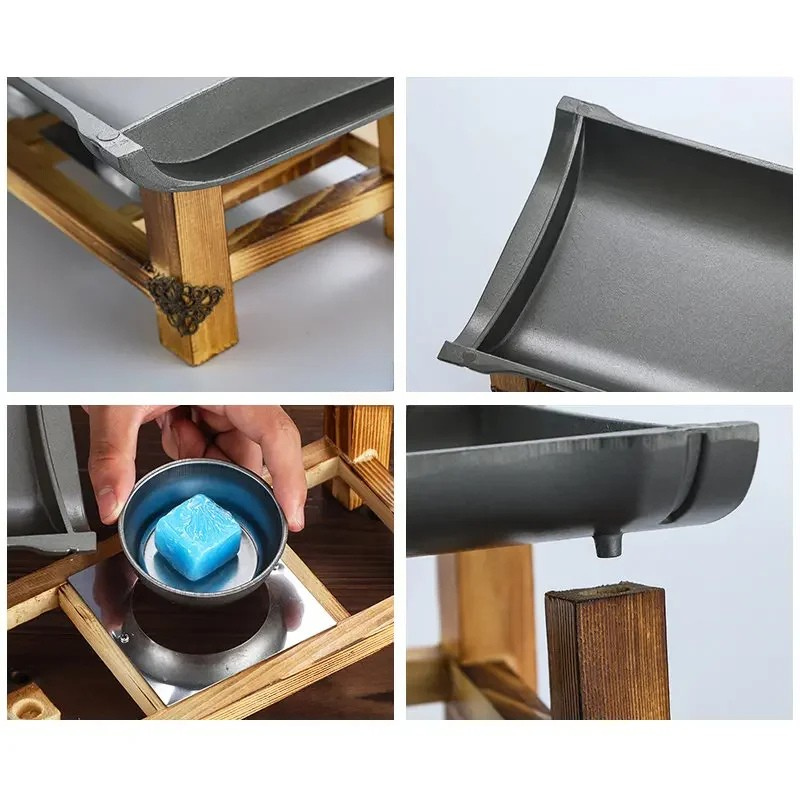 Commercial Non-stick BBQ Plate Baking Pan Grilled Fish Iron Plate