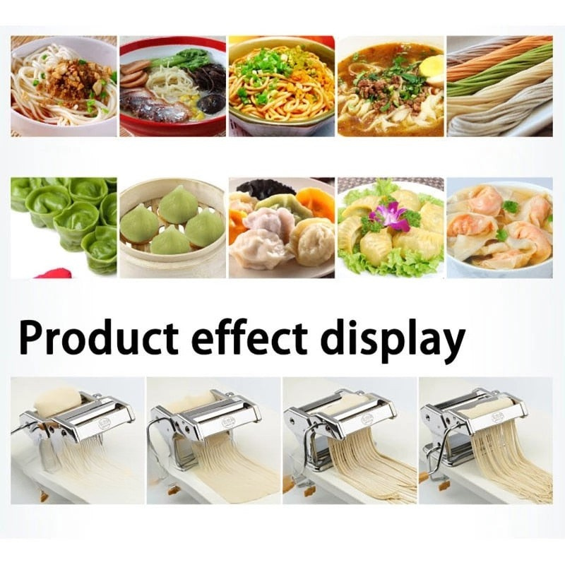 Commercial Pasta Noodle Maker Noodle Press Machine Roller Dough Cutter
