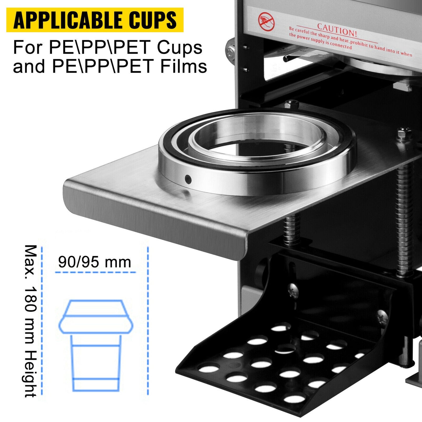 Commercial Semi-Automatic Bubble Tea Cup Sealer Cup Sealing Machine