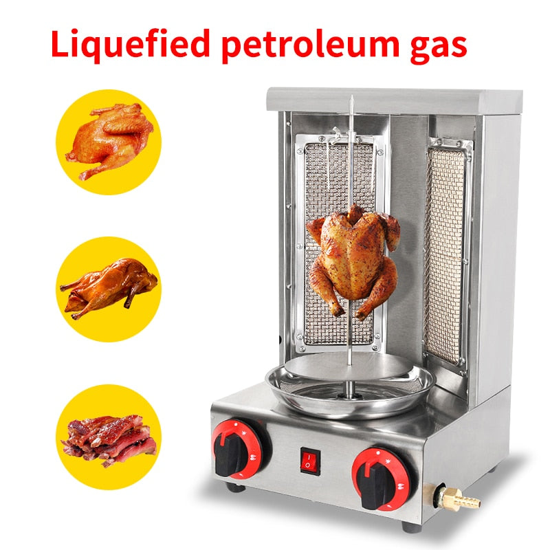 Commercial Shawarma Grill BBQ Grill Auto Rotating Kebab Roast Grill