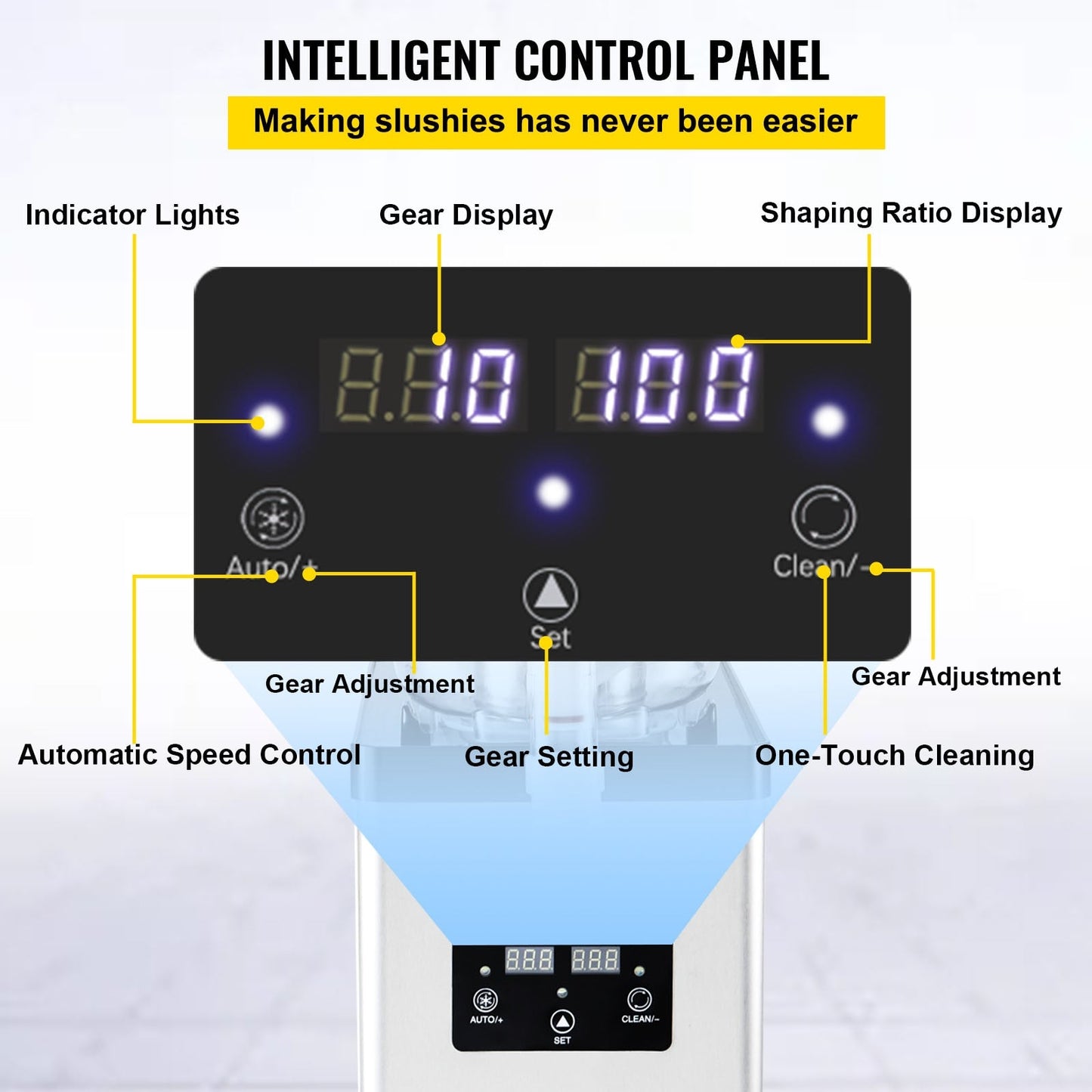 Commercial Slushy Machine Slushy Maker with Automatic Speed Control