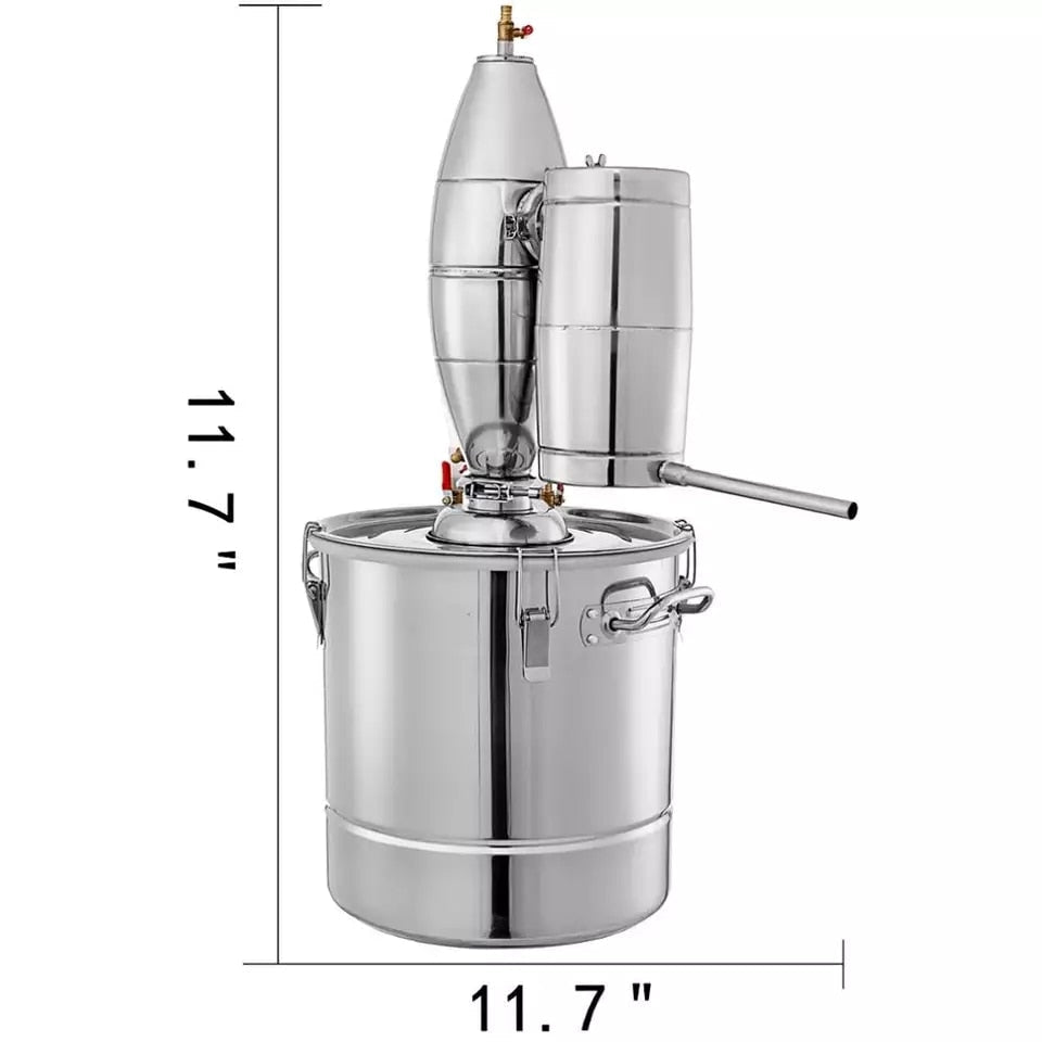 Commercial Stainless Steel Alcohol Distiller Brew Kit Wine Equipment