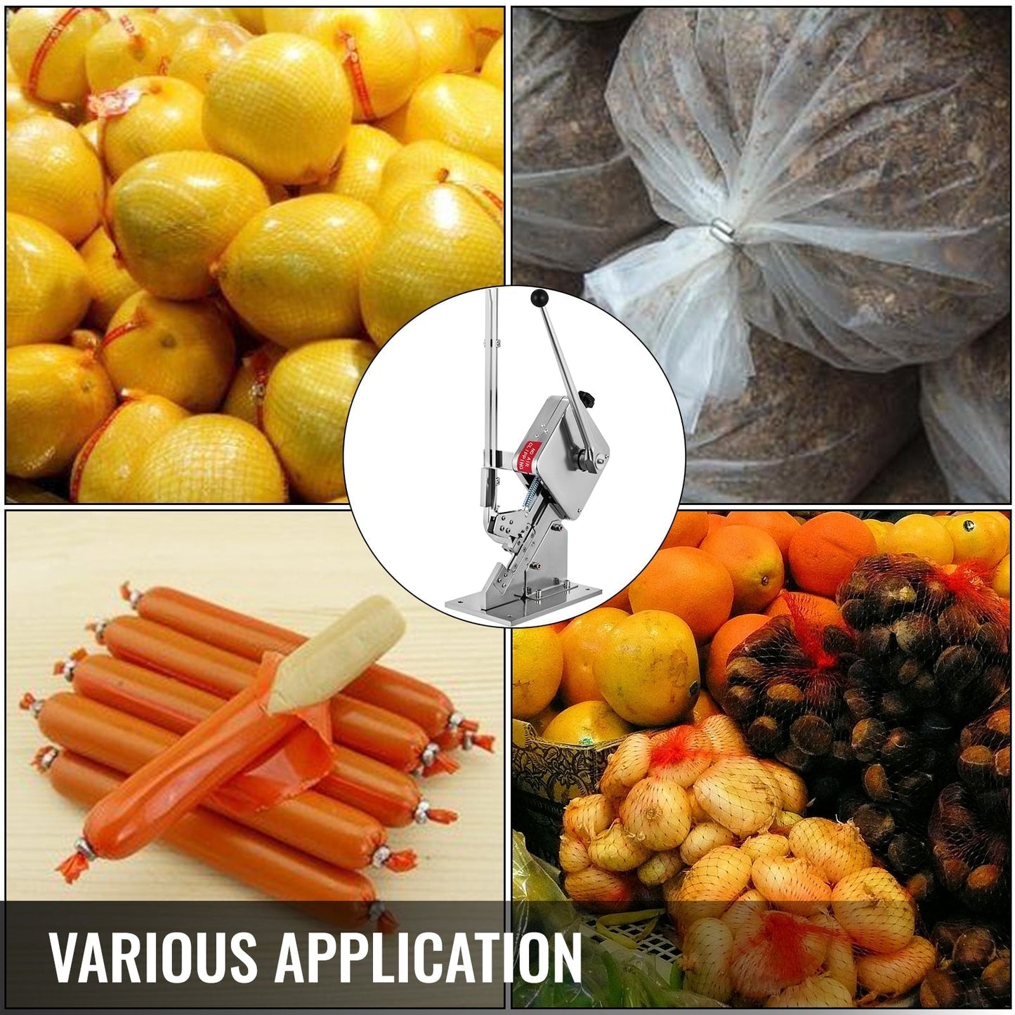 Commercial Stainless Steel Sausage Manual Portable Clipping Machine