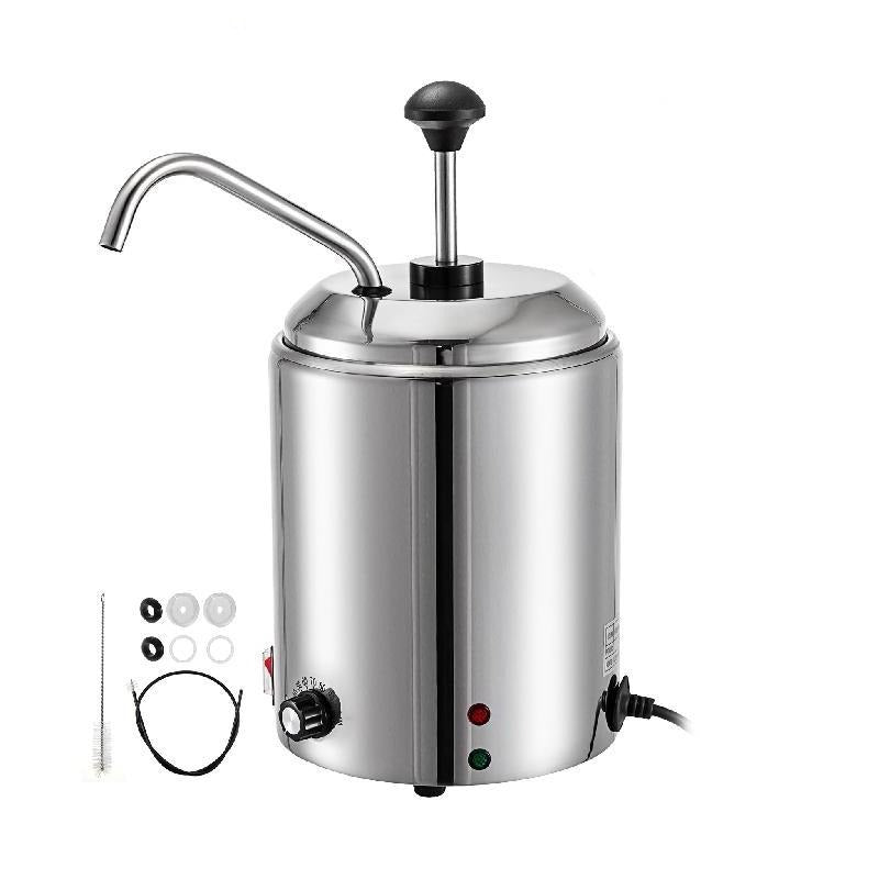 Commercial Temperature Adjustable  Hot Fudge Warmer With Pump