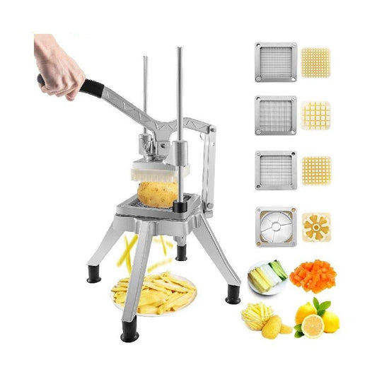 Commercial Vegetable Chopper with 4 Blades Stainless Steel Dicer