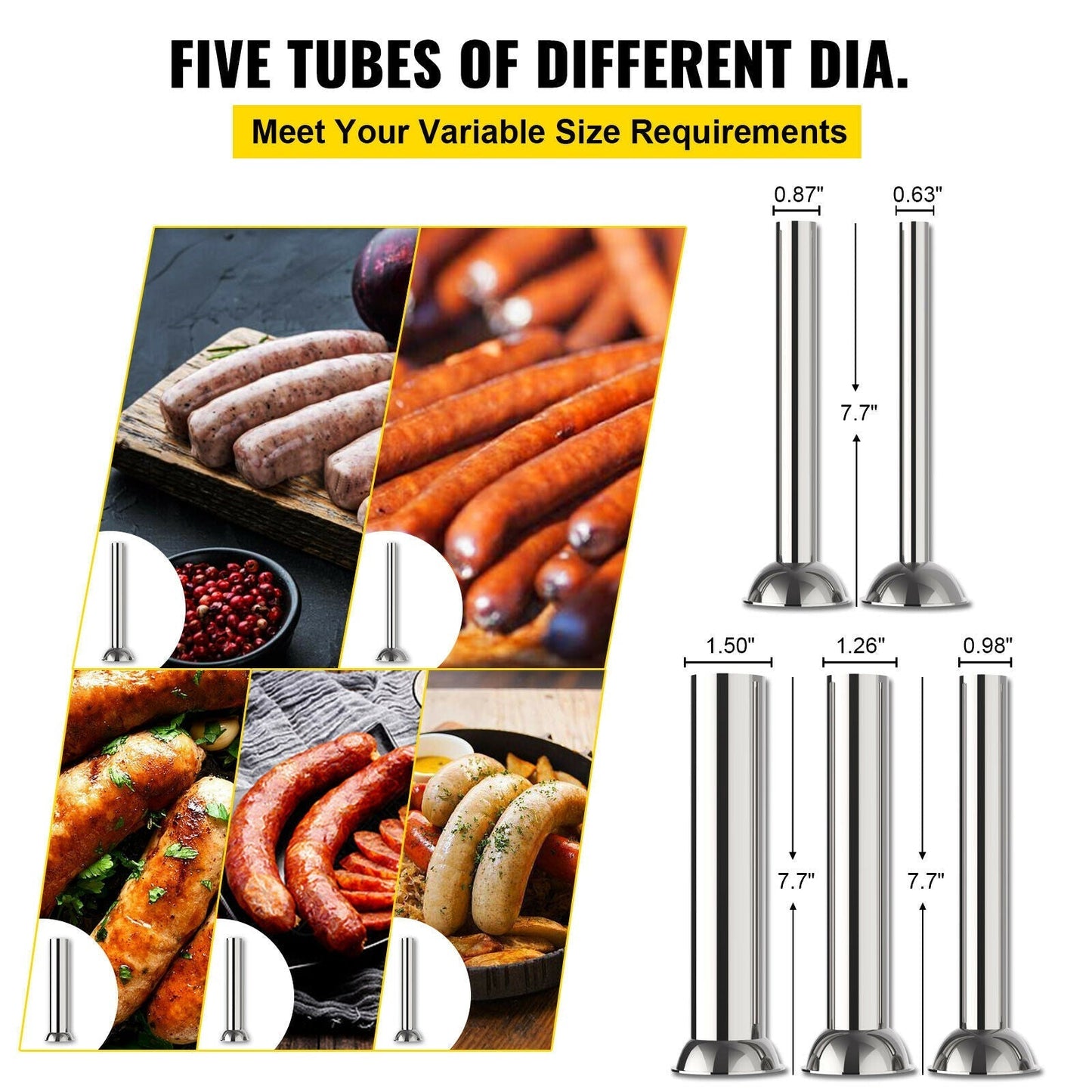 Commercial Vertical Sausage Stuffer Food Processors Home Accessory