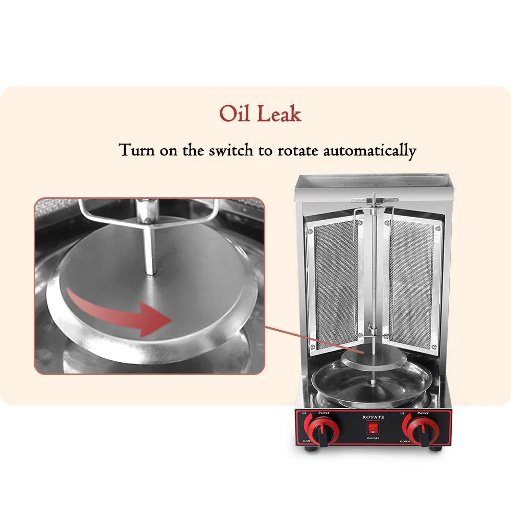 Commercial Vertical Shawarma Kebab Machine Barbecue Rotisserie Grill
