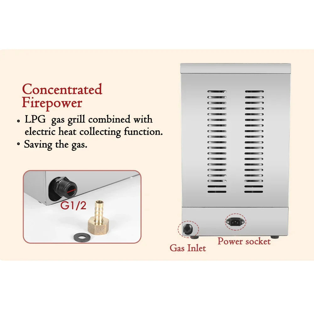 Commercial Vertical Shawarma Kebab Machine Barbecue Rotisserie Grill