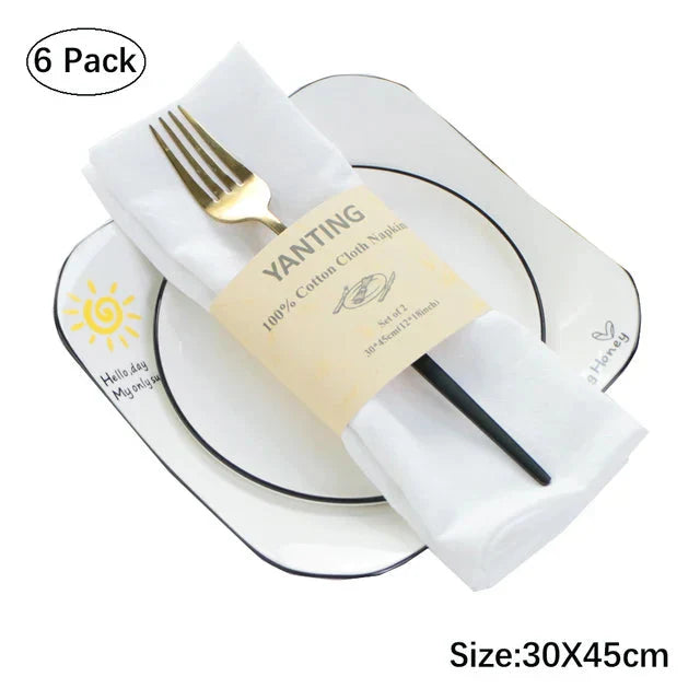 Cotton Napkins Cocktail Napkins Occasion Party Dinner Cloth Napkins