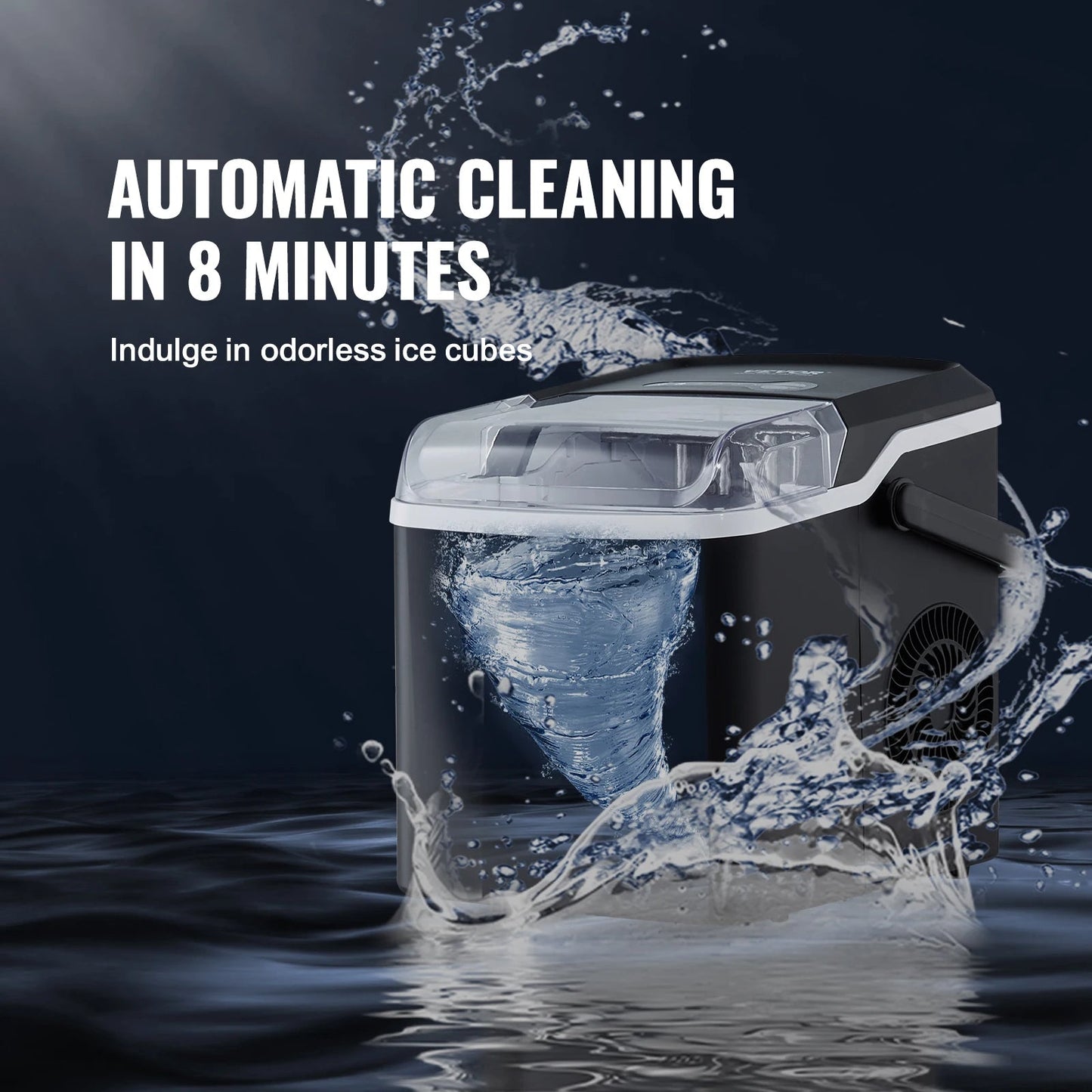 Countertop Ice Maker Portable Ice Maker with Ice Scoop and Basket