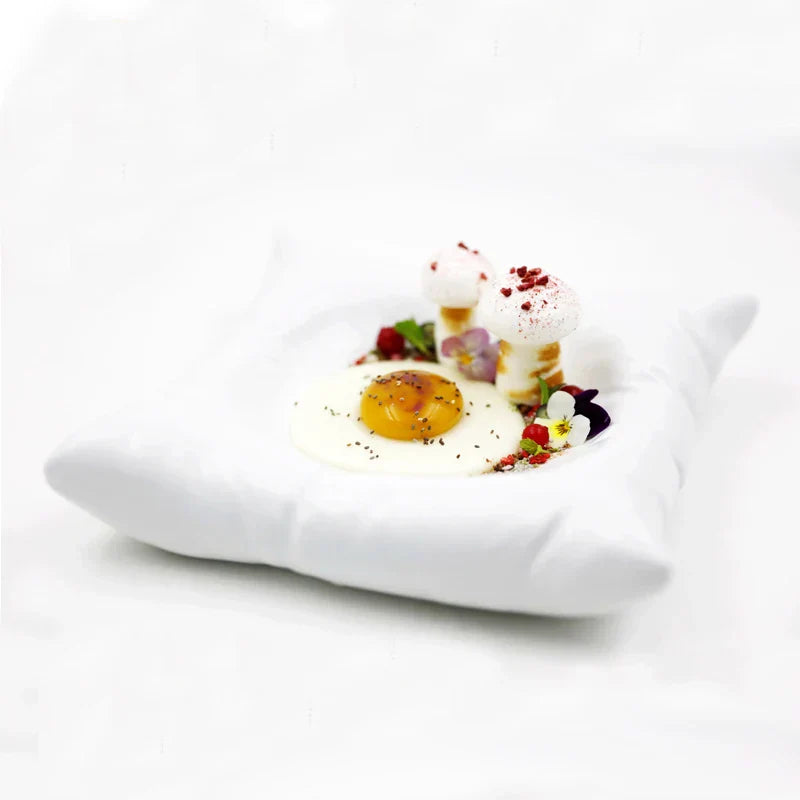 Creative Ceramic Imitation Pillow Dinner Plate Artistic Tableware