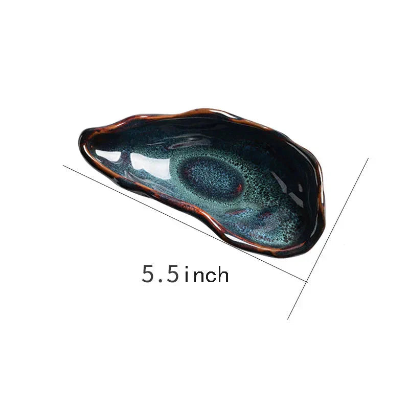 Creative Sashimi Ice Plate Oyster Ceramic Plate Table Decoration