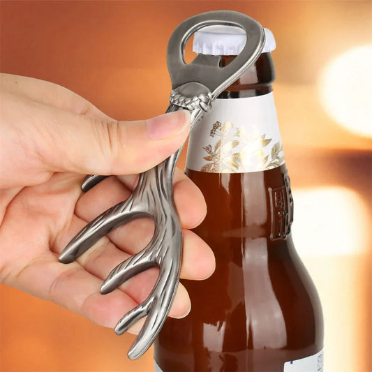 Deer Horn Shaped Beer Bottle Opener Set Box Unique Bottle Openers