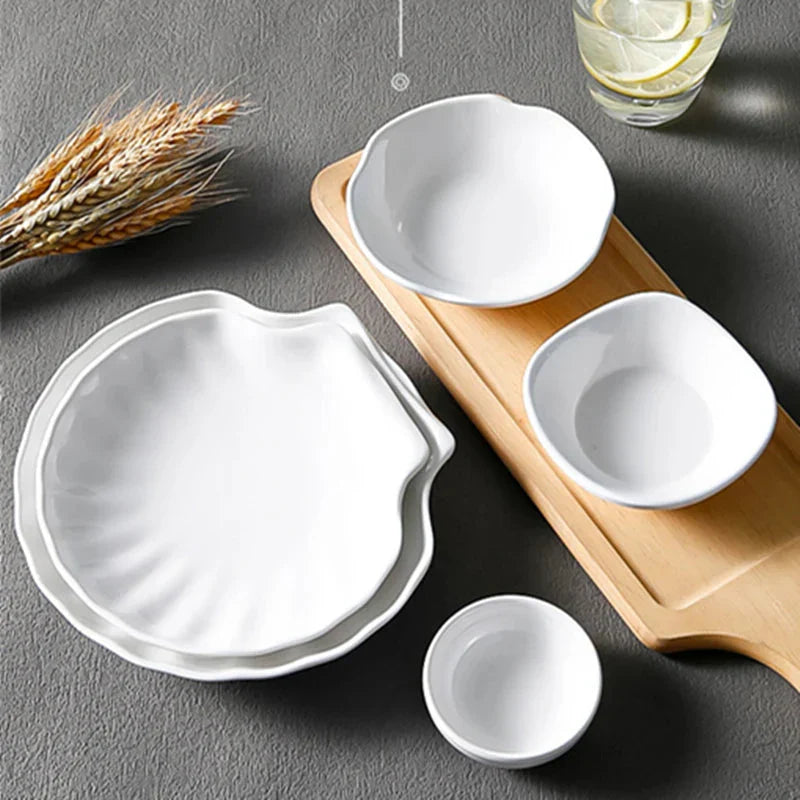 Dipping Saucer Multi-grid Dish Plate Kitchen Dressing Dishes