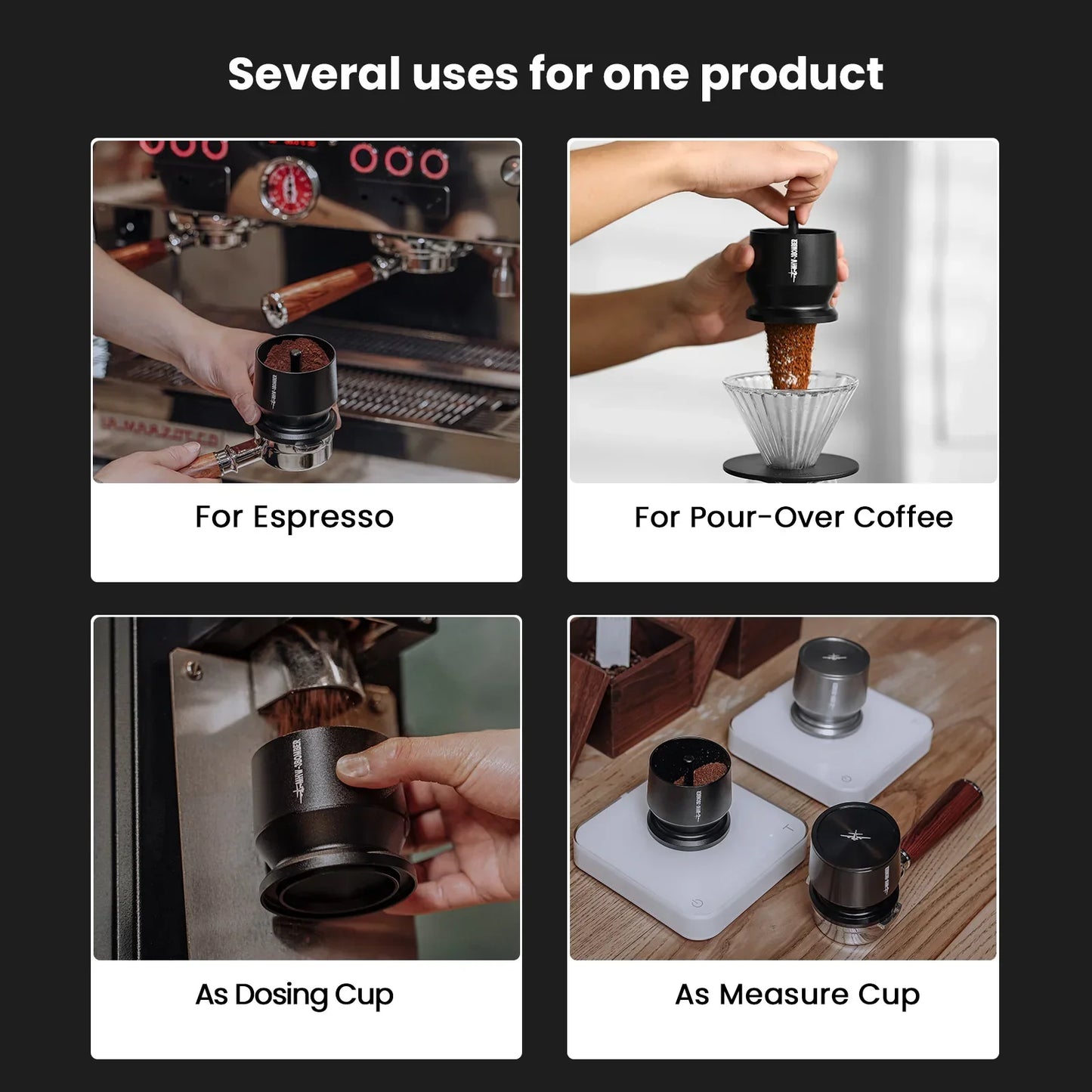 Dosing Shaker Espresso Dosing Cup Coffee Powder Receiver Container