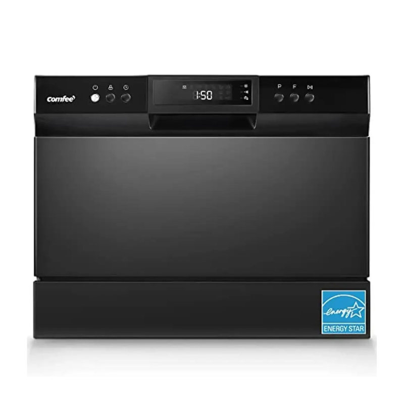 ECO Glass Speed Powerful Cleaning 8 Wash Programs Portable Dishwasher