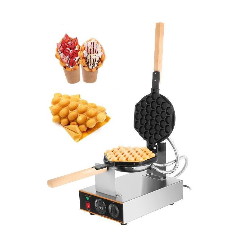 Egg Bubble Electric Commercial Nonstick Waffle Making Machine
