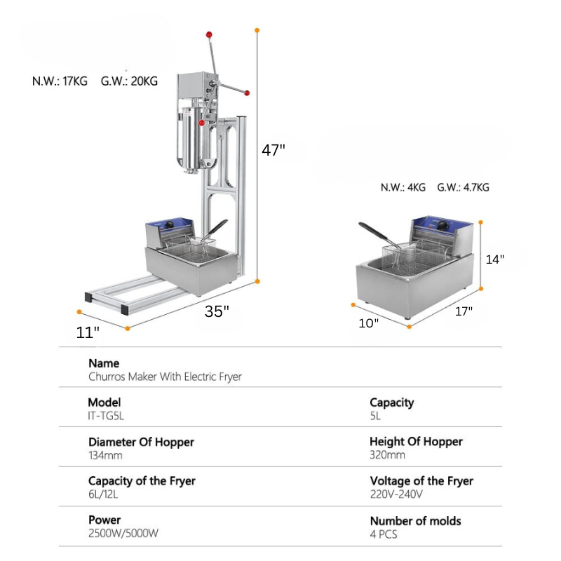 Electric Churro Machine Commercial Churro Maker Spanish Churro Machine