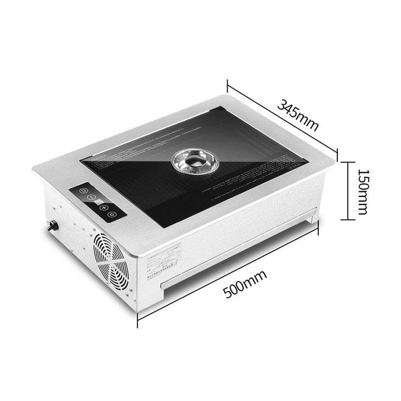 Electric Grill Commercial Restaurant Smokeless Barbecue Grill Pan