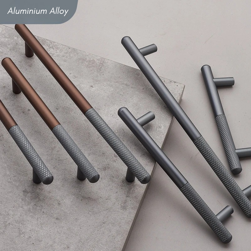 Elegant Cabinet Drawer Door Furniture Knurled Handle and Door Knob