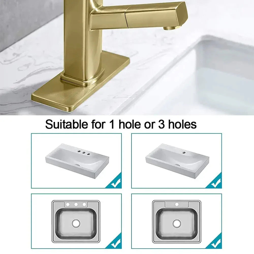 Faucet Plate Hole Tap Cover Deck Plate For Most Single Hole Faucet