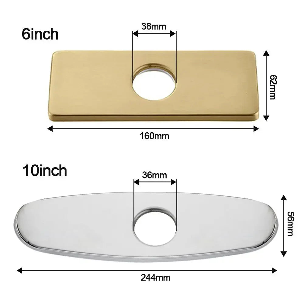 Faucet Plate Hole Tap Cover Deck Plate For Most Single Hole Faucet