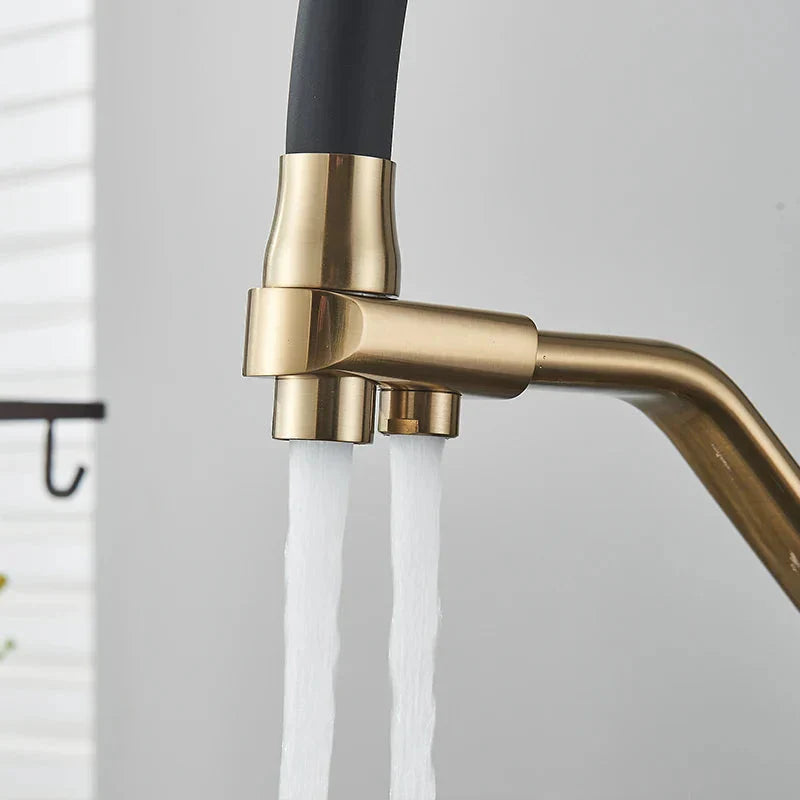 Filtered Kitchen Faucets Purification 360 Rotation Water Filter Tap