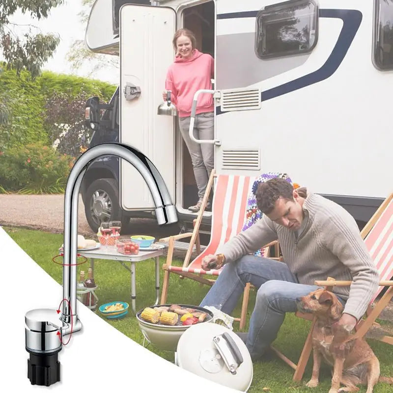 Foldable Water Tap Humanized Bar Faucet 360 Degree Swivel RV Faucet