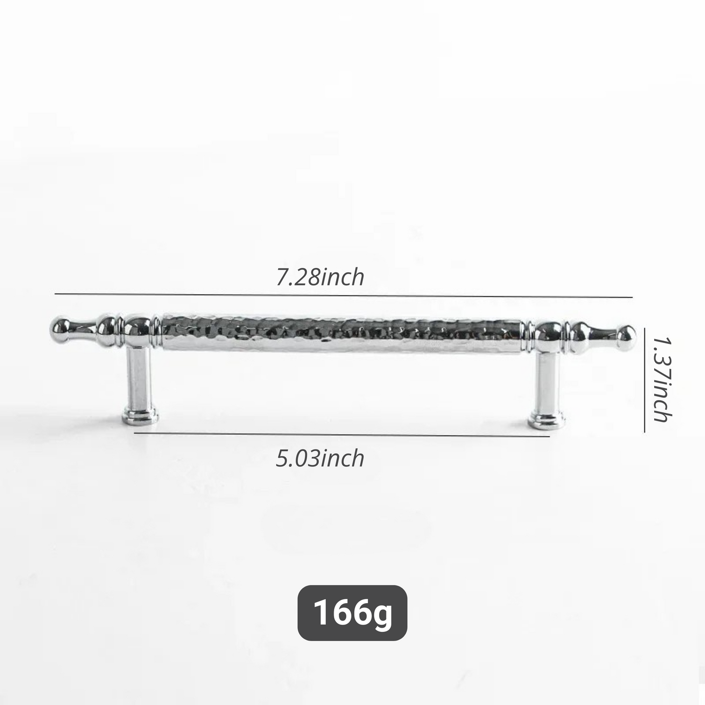 French Handmade Hammer Pattern Cabinet Drawer Door Handle