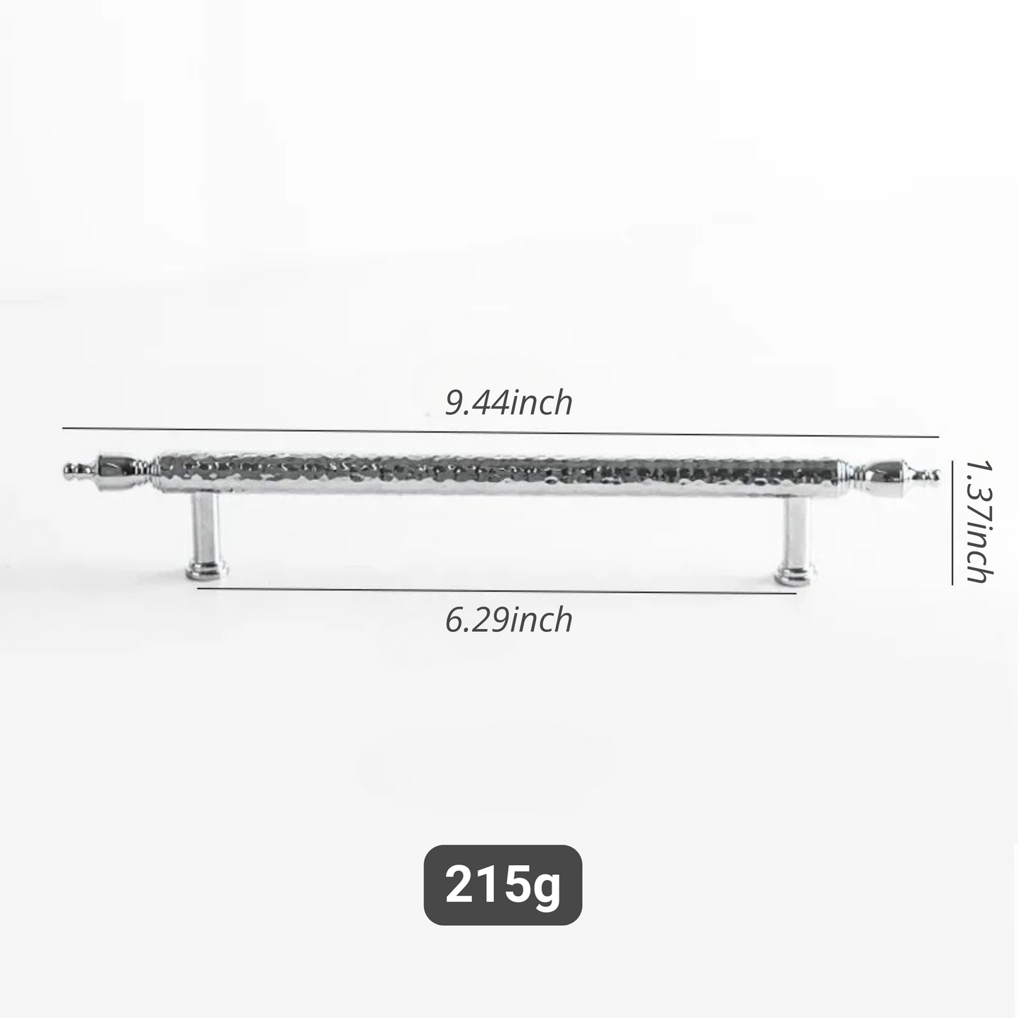 French Handmade Hammer Pattern Cabinet Drawer Door Handle