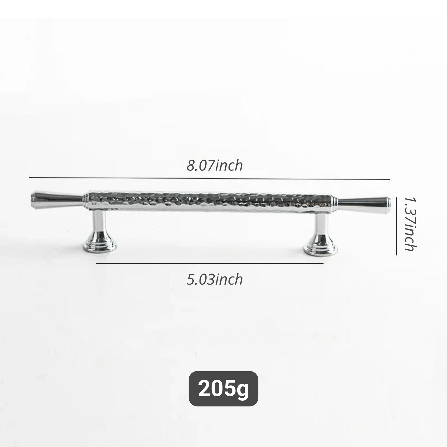 French Handmade Hammer Pattern Cabinet Drawer Door Handle