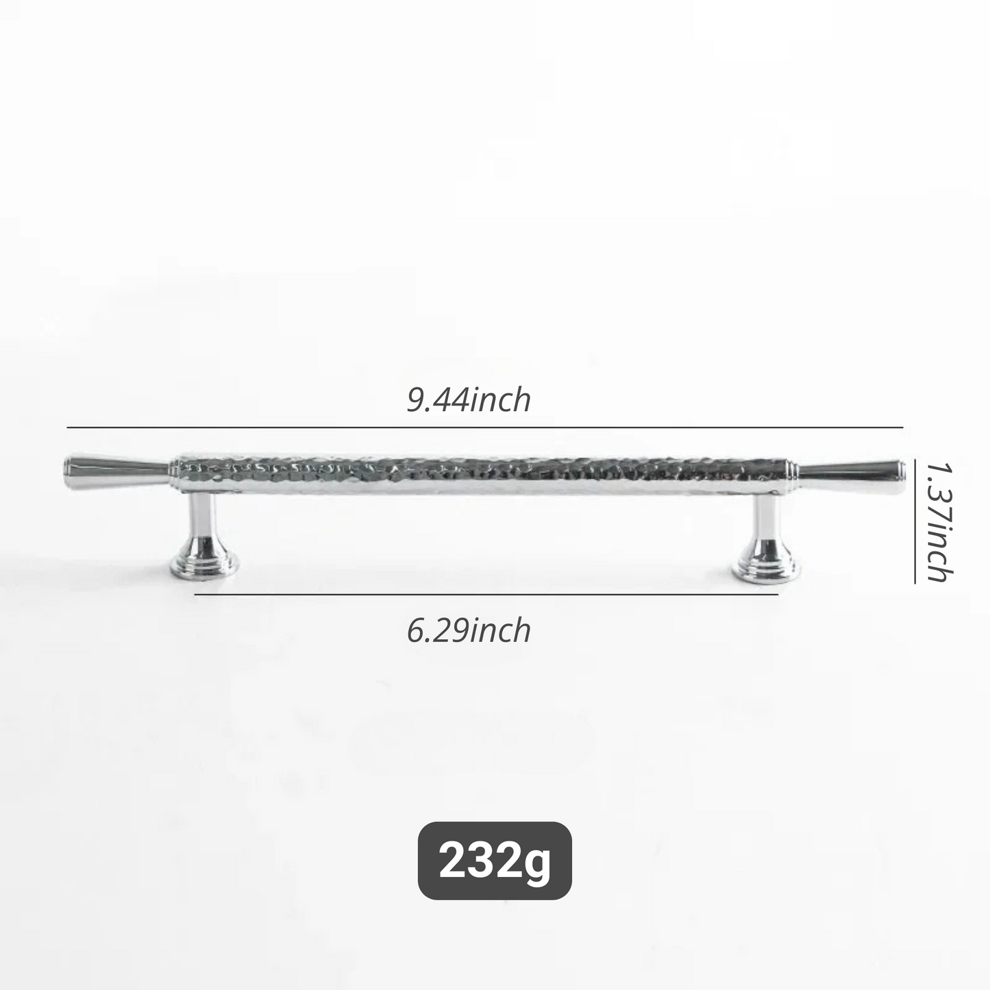 French Handmade Hammer Pattern Cabinet Drawer Door Handle