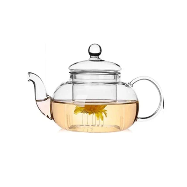 Heat Resistant Glass Tea Pot Glass Teapot with Infuser Tea Pot Set