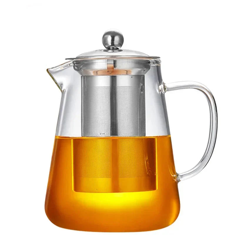 High Borosilicate Glass Teapot Heat Resistant Transparent Teaware