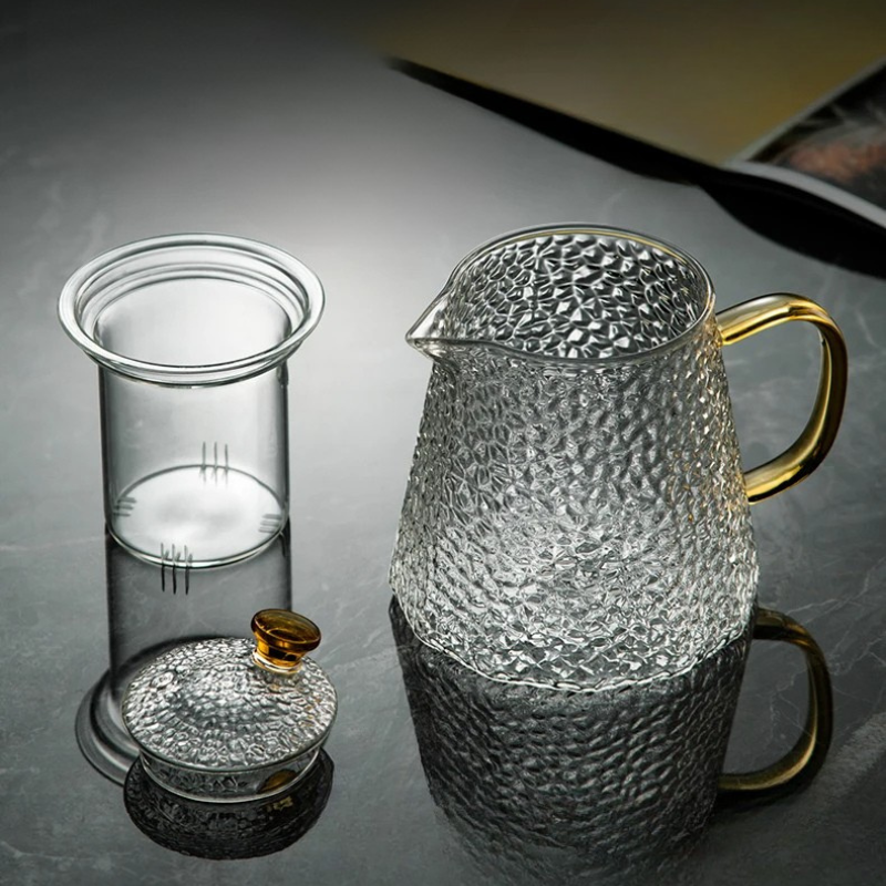 High Borosilicate Glass Teapot Heat Resistant Transparent Teaware