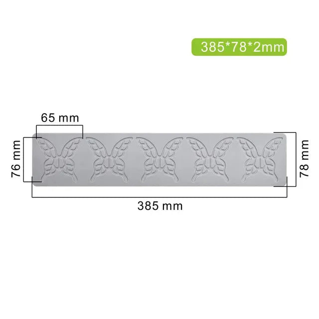 Hollow Out Butterfly Honeycomb Sugar Lace Pad Baking Silicone Mold
