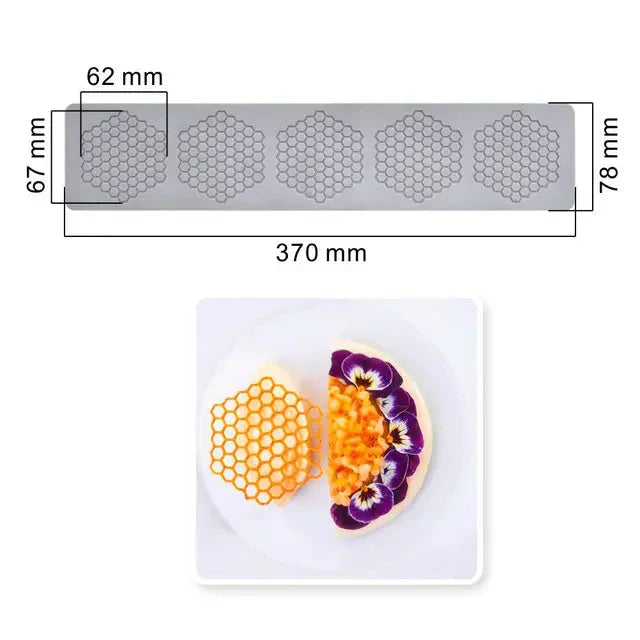 Hollow Out Butterfly Honeycomb Sugar Lace Pad Baking Silicone Mold
